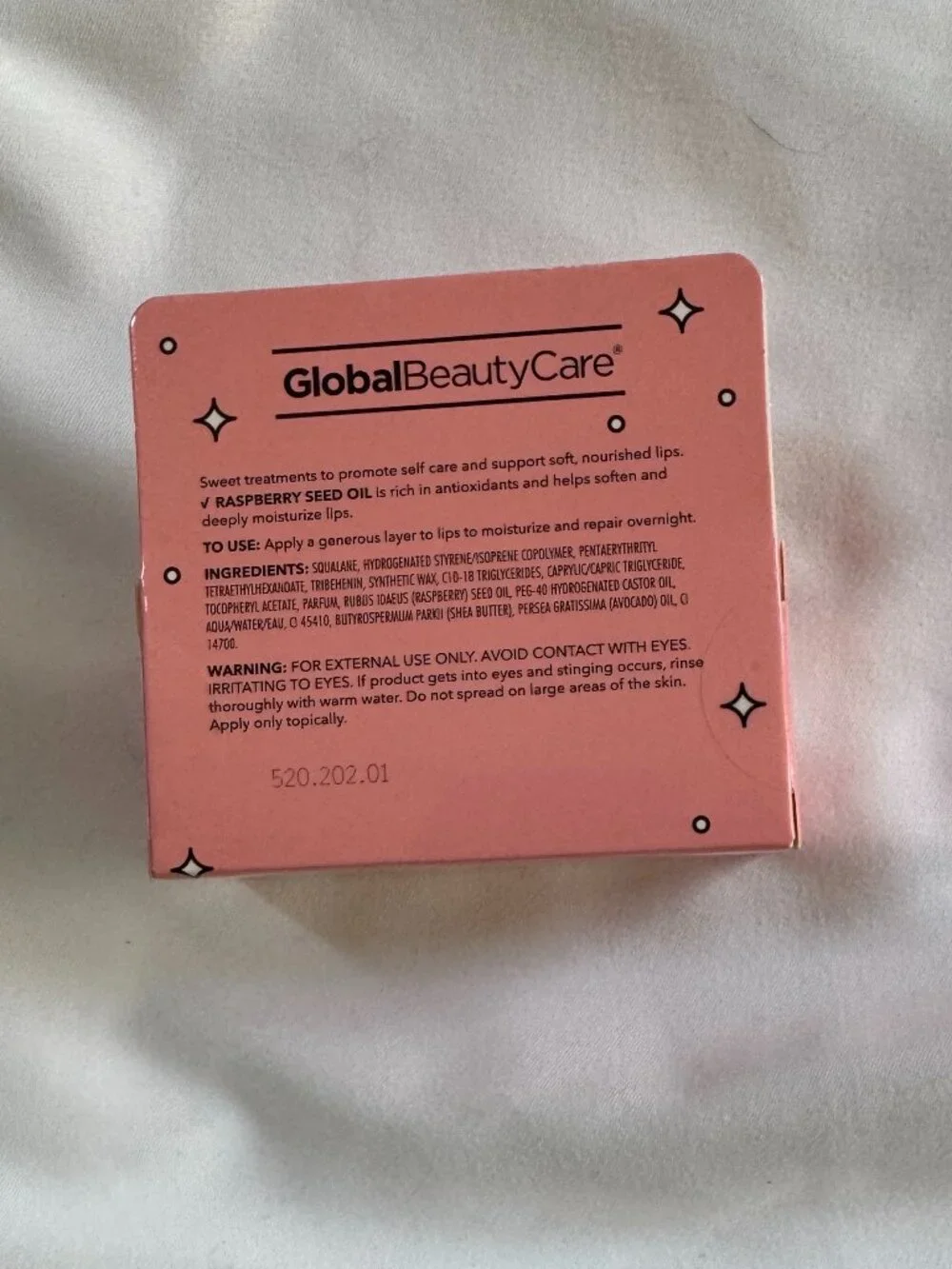 Global Beauty Care Lip Mask Set: Raspberry Souffle, Lavendar Lemonade